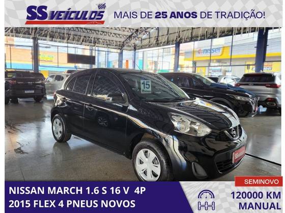 NISSAN MARCH 1.6 S 16V FLEX 4P MANUAL NISSAN MARCH 1.6 S 16V FLEX 4P MANUAL